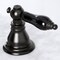 Kingston Brass KB980AKL Duchess Widespread Bathroom Faucet W/Plastic Pop-Up, Matte Blk KB980AKL - alternate 2